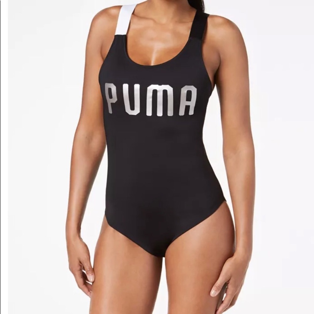 Puma En Pointe Cross-Back Bodysuit/Swimsuit